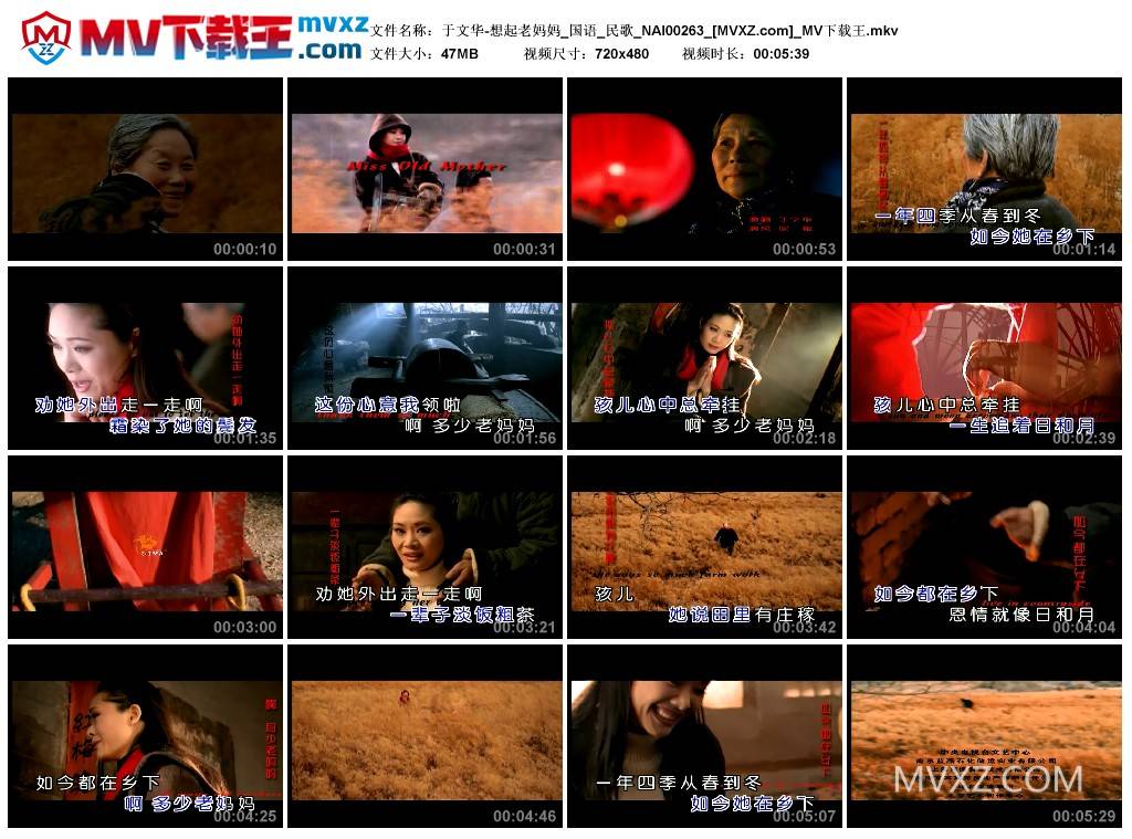 于文华-想起老妈妈_国语_民歌_NAI00263